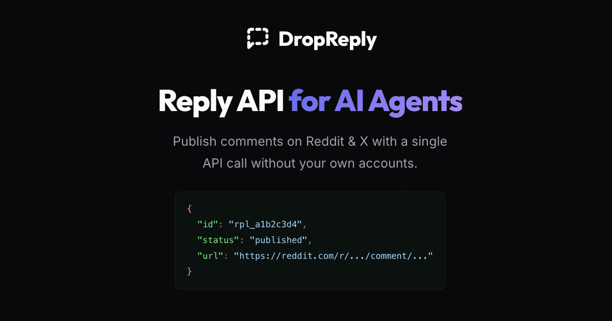DropReply app preview